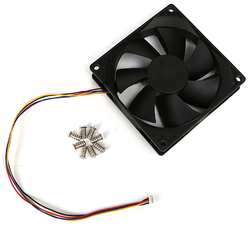 92x92x25mm DC Cooling Fan w/ PWM - H2
